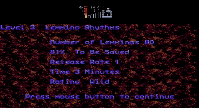 oh no more lemmings wild 3 lemming rhythms 1990 ?? ?? oh no