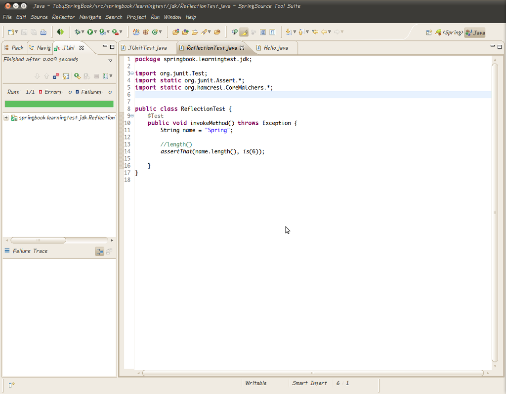 Junit(4.8) 에 기본포함되어 있는 hamcrest core 에 존재 ...