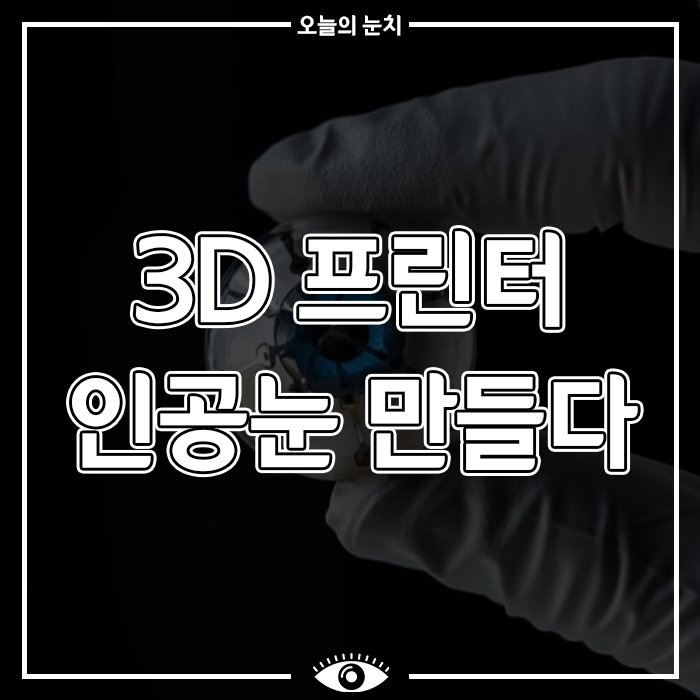 3D 프린터 인공눈 만들다